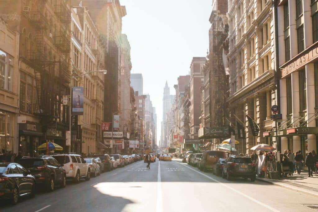 A street in new york city.